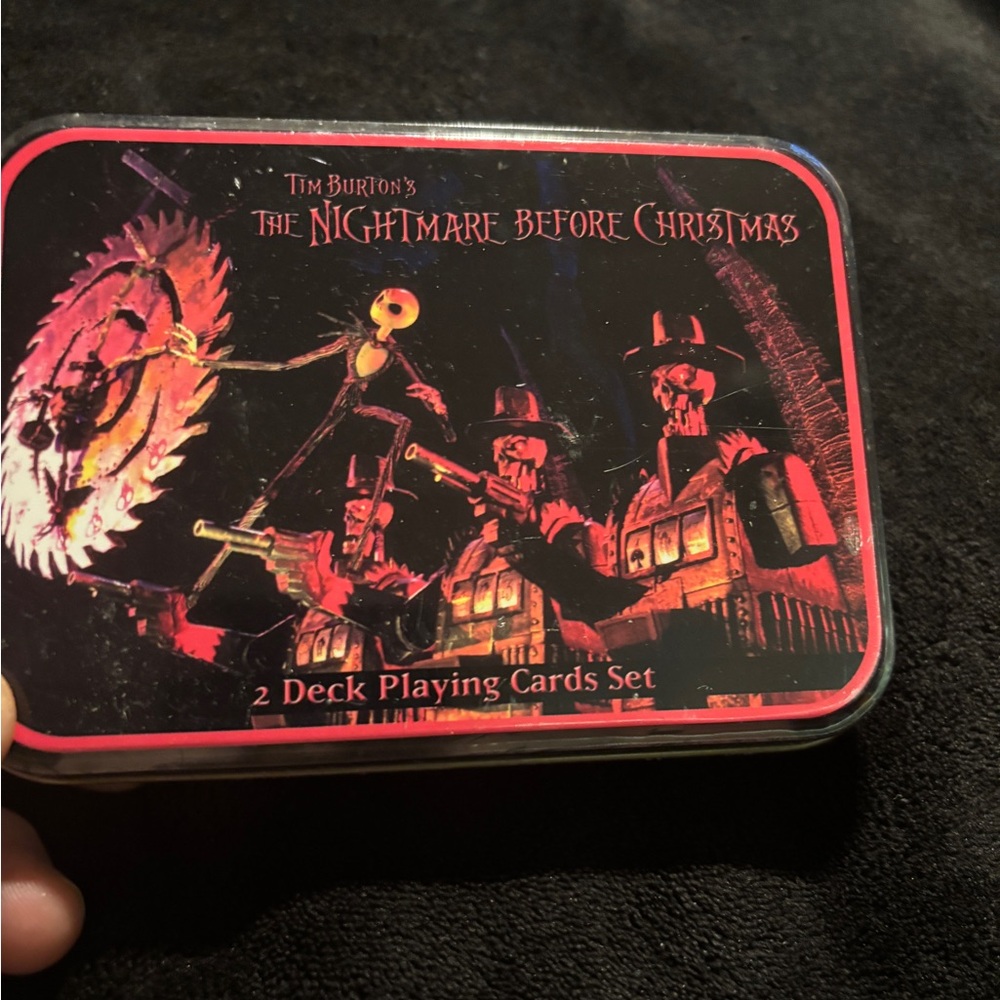 Tim Burton’s The Nightmare Before Christmas 2- Deck Playing Cards Set . New